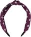 styleBREAKER Damen Haarreif mit Punkten & Knoten | breiter Retro Haarreifen (5 cm) im 50er Jahre Rockabilly Style | flexibler Polka Dot Kopfschmuck für Party & Alltag