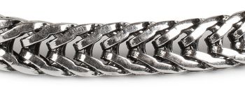 styleBREAKER flaches Zopfketten Armband mit Magnetverschluss, Kette, Schmuck, Unisex 05040131