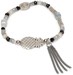 styleBREAKER Perlen Armband mit Ananas, Kette und Perlen, Gummizug, Stretcharmband, Schmuck, Damen 05040141