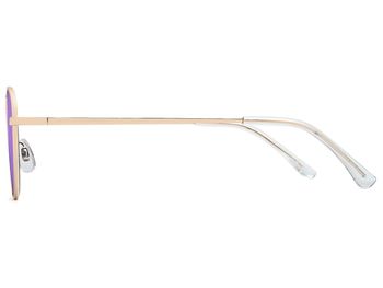 styleBREAKER Unisex Panto Sonnenbrille mit runden Gläsern | Metallrahmen mit Federscharnier & UV400 Schutz | verspiegelte oder getönte Flachgläser