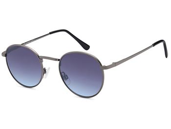 styleBREAKER Unisex Panto Sonnenbrille mit runden Gläsern | Metallrahmen mit Federscharnier & UV400 Schutz | verspiegelte oder getönte Flachgläser