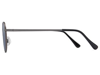 styleBREAKER Unisex Panto Sonnenbrille mit runden Gläsern | Metallrahmen mit Federscharnier & UV400 Schutz | verspiegelte oder getönte Flachgläser