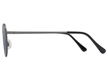 styleBREAKER Unisex Panto Sonnenbrille mit runden Gläsern | Metallrahmen mit Federscharnier & UV400 Schutz | verspiegelte oder getönte Flachgläser