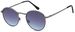 styleBREAKER Unisex Sonnenbrille in Panto-Form mit runden Flachgläsern und Metall Bügeln mit Federscharnier, Vollrand 09020077