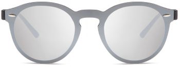 styleBREAKER Unisex Sonnenbrille Monoglas Shield | Flaches Glas verspiegelt & UV400 | Moderne Flatlens Brille für Festival & Alltag | Inklusive Etui & Tuch