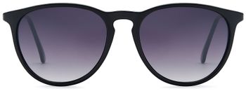 styleBREAKER Damen Sonnenbrille mit großen ovalen Polycarbonat Gläsern, Rahmen Kunststoff und Bügel Metall 09020085