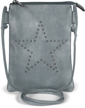 styleBREAKER Mini Bag Umhängetasche mit Nieten in Stern Form, Schultertasche, Handtasche, Tasche, Damen 02012235