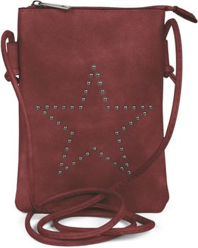 styleBREAKER Mini Bag Umhängetasche mit Nieten in Stern Form, Schultertasche, Handtasche, Tasche, Damen 02012235