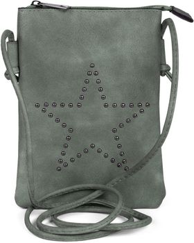 styleBREAKER Mini Bag Umhängetasche mit Nieten in Stern Form, Schultertasche, Handtasche, Tasche, Damen 02012235