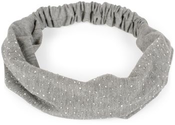 styleBREAKER Damen Haarband mit Strass und Gummizug, Stirnband, Headband, Haarschmuck 04026016