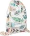 styleBREAKER transparenter Turnbeutel mit Feder Print, wasserabweisend, Sportbeutel, Rucksack, Beutel, Damen 02012251