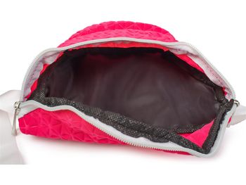 styleBREAKER Damen Bauchtasche geometrisches Muster geprägte Optik, Reißverschluss, Gürteltasche, Hüfttasche 02012253