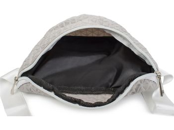 styleBREAKER Damen Bauchtasche geometrisches Muster geprägte Optik, Reißverschluss, Gürteltasche, Hüfttasche 02012253