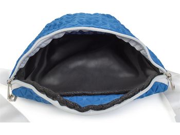 styleBREAKER Damen Bauchtasche geometrisches Muster geprägte Optik, Reißverschluss, Gürteltasche, Hüfttasche 02012253