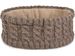 styleBREAKER Damen Strick Stirnband mit Zopfmuster und Pailletten, Fleece Futter, Haarband, Thermo Winter Headband 04026028