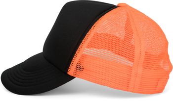 styleBREAKER Unisex 5-Panel Mesh Cap, Trucker Baseball Cap, Basecap, Click und Snap Verschluss verstellbar 04023007