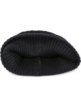 styleBREAKER Damen Beanie Mütze Feinstrick mit breiter Krempe | Elegante Wintermütze Rippstrick | Weicher Wollmix für Herbst & Winter | Warme Strickmütze One Size