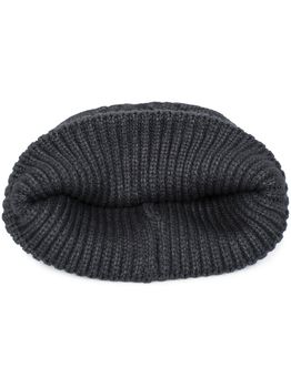 styleBREAKER Damen Beanie Mütze Feinstrick mit breiter Krempe | Elegante Wintermütze Rippstrick | Weicher Wollmix für Herbst & Winter | Warme Strickmütze One Size