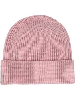 styleBREAKER Damen Beanie Mütze Feinstrick mit breiter Krempe | Elegante Wintermütze Rippstrick | Weicher Wollmix für Herbst & Winter | Warme Strickmütze One Size