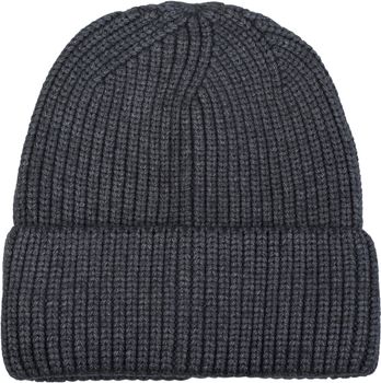 styleBREAKER Unisex Feinstrick Beanie Mütze mit Krempe, warme Winter Strickmütze Einfarbig, Rippen Strickmuster 04024154