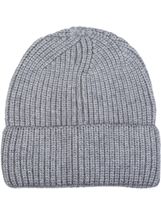 Feinstrick Beanie Mütze mit Krempe
