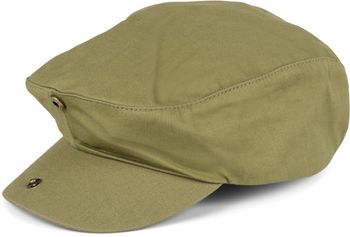 styleBREAKER Unisex Cabrio Cap einfarbig, Schiebermütze, Klettverschluss verstellbar, Newsboy Cap, Schirmmütze 04023004