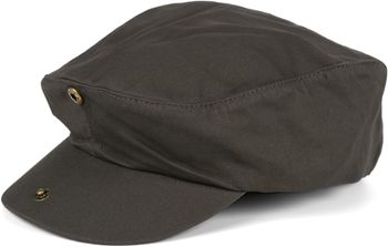 styleBREAKER Unisex Cabrio Cap einfarbig, Schiebermütze, Klettverschluss verstellbar, Newsboy Cap, Schirmmütze 04023004