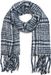 styleBREAKER Unisex XXL Schal mit Karo Muster und langen Fransen, Winter Strickschal 01017102