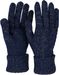 styleBREAKER Damen Strick Handschuhe mit Zopfmuster, Metallic Look und doppeltem Bund, Winter Strickhandschuhe 09010018