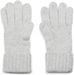 styleBREAKER Damen Strick Handschuhe mit Zopfmuster, Metallic Look und doppeltem Bund, Winter Strickhandschuhe 09010018