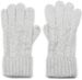 styleBREAKER Damen Strick Handschuhe mit Zopfmuster, Metallic Look und doppeltem Bund, Winter Strickhandschuhe 09010018