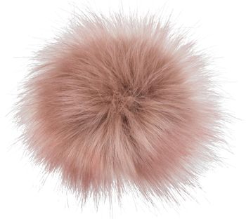 styleBREAKER Kunstfell Bommel für Mützen und Beanies, Fake Fur, Winter Fellbommel 04024161