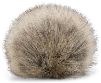 styleBREAKER Kunstfell Bommel für Mützen und Beanies, Fake Fur, Winter Fellbommel 04024161