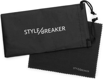 styleBREAKER Mädchen Sonnenbrille mit ovalen Gläsern und Herzchen Muster, Kunststoff Rahmen und Polycarbonat Flachgläsern, Kinder 09020088