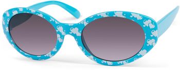 styleBREAKER Mädchen Sonnenbrille mit ovalen Gläsern und Herzchen Muster, Kunststoff Rahmen und Polycarbonat Flachgläsern, Kinder 09020088
