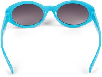 styleBREAKER Mädchen Sonnenbrille mit ovalen Gläsern und Herzchen Muster, Kunststoff Rahmen und Polycarbonat Flachgläsern, Kinder 09020088
