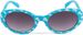 styleBREAKER Mädchen Sonnenbrille mit ovalen Gläsern und Herzchen Muster, Kunststoff Rahmen und Polycarbonat Flachgläsern, Kinder 09020088