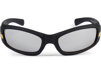 styleBREAKER Kinder Sport Sonnenbrille mit Flammen Print, Kunststoff Rahmen und Polycarbonat Gläser, Vollrand 09020089