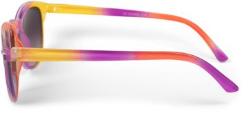 styleBREAKER Kinder Nerd Sonnenbrille mit buntem Rahmen, Kunststoff Rahmen und Polycarbonat Flachgläsern 09020090