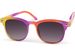 styleBREAKER Kinder Nerd Sonnenbrille mit buntem Rahmen, Kunststoff Rahmen und Polycarbonat Flachgläsern 09020090