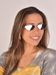 styleBREAKER Damen Cateye Sonnenbrille mit schmalem Metallrahmen, Polycarbonat Flachgläser, Retro Look, Katzenaugen Stil 09020097