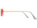 styleBREAKER Damen Cateye Sonnenbrille mit schmalem Metallrahmen, Polycarbonat Flachgläser, Retro Look, Katzenaugen Stil 09020097