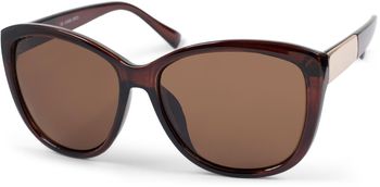 styleBREAKER Damen Oversize Sonnenbrille mit Metall Detail am Bügel, ovalen Polycarbonat Gläsern und Kunststoff Gestell, Retro Style 09020099