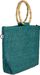 styleBREAKER Damen Henkeltasche mit Bambus Henkel in halb transparenter Häkel Optik, Handtasche, Tasche 02012286