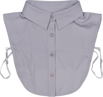 styleBREAKER Damen Blusenkragen Einsatz mit Knopfleiste Unifarben, Kragen für Blusen und Pullover 08020004