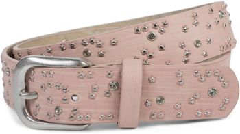 Damen Gürtel Stern Nieten Strass Pinselstrich Optik Vintage Nietengürtel kürzbar