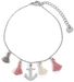 styleBREAKER Damen Edelstahl Armkette mit Anker Charm und Quasten, Ankerkette, Schmuck 05040166