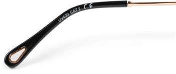 styleBREAKER Damen Piloten Sonnenbrille Rahmenlos mit getönten Gläsern im Diamant Schliff, Geprägte Bügel, Vieleckige Gläser 09020106
