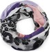 styleBREAKER Damen Loop Schal mit Leoparden Animal Print Muster und Color Blocking Farbflächen, Schlauchschal, Tuch 01016182