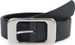 styleBREAKER Unisex Gürtel Unifarben mit großer rechteckiger Schnalle, kürzbar 03010100